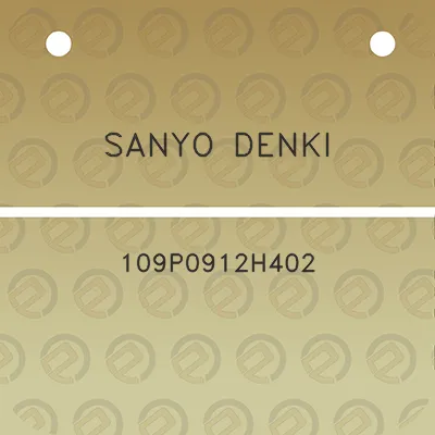 sanyo-denki-109p0912h402