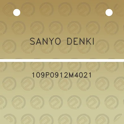 sanyo-denki-109p0912m4021