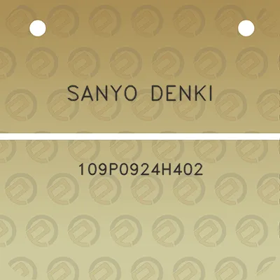 sanyo-denki-109p0924h402