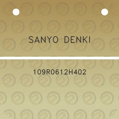 sanyo-denki-109r0612h402