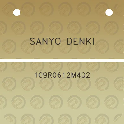 sanyo-denki-109r0612m402