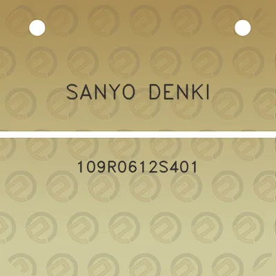 sanyo-denki-109r0612s401