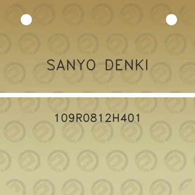 sanyo-denki-109r0812h401