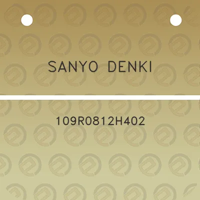 sanyo-denki-109r0812h402