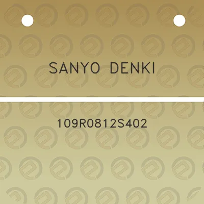 sanyo-denki-109r0812s402