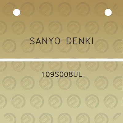 sanyo-denki-109s008ul