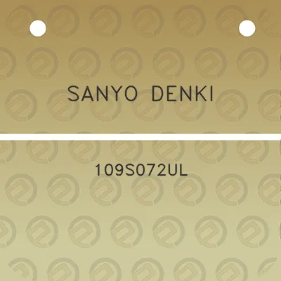 sanyo-denki-109s072ul