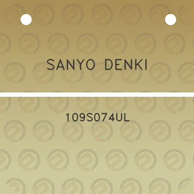 sanyo-denki-109s074ul