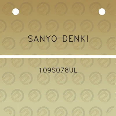 sanyo-denki-109s078ul