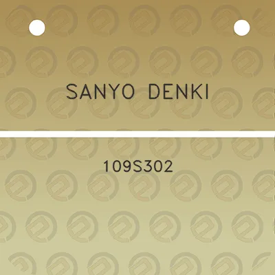 sanyo-denki-109s302