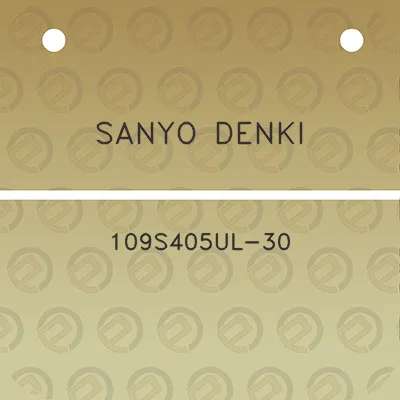 sanyo-denki-109s405ul-30