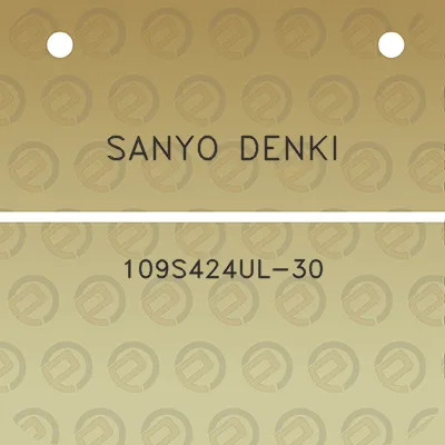 sanyo-denki-109s424ul-30