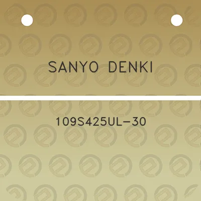 sanyo-denki-109s425ul-30