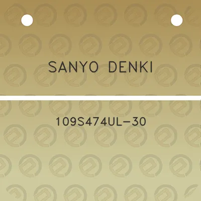 sanyo-denki-109s474ul-30