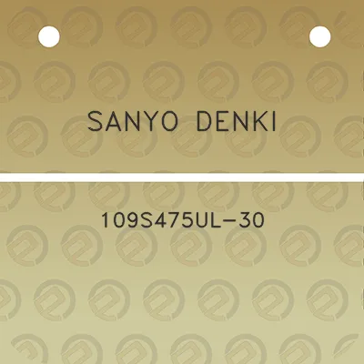 sanyo-denki-109s475ul-30