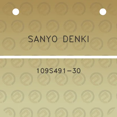 sanyo-denki-109s491-30