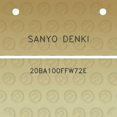 sanyo-denki-20ba100ffw72e