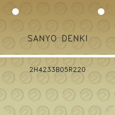 sanyo-denki-2h4233b05r220