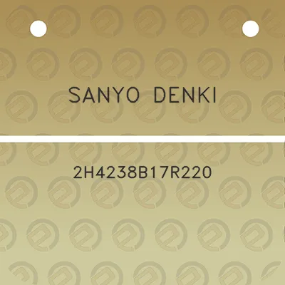 sanyo-denki-2h4238b17r220