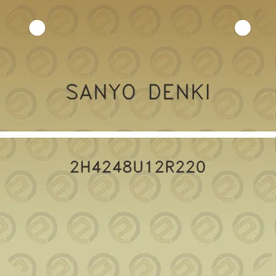 sanyo-denki-2h4248u12r220