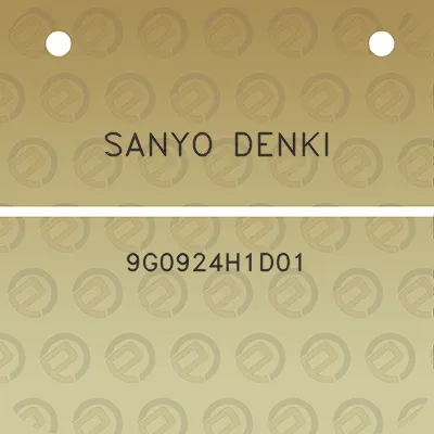 sanyo-denki-9g0924h1d01