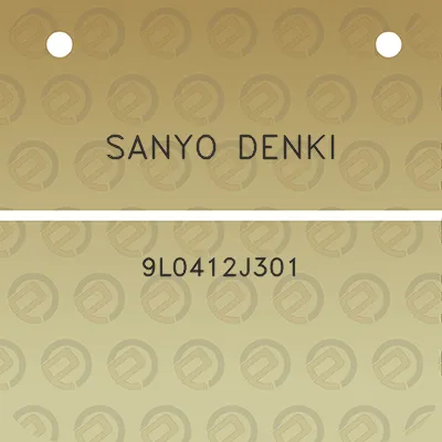 sanyo-denki-9l0412j301