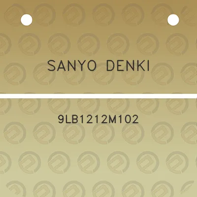 sanyo-denki-9lb1212m102