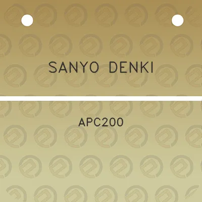 sanyo-denki-apc200