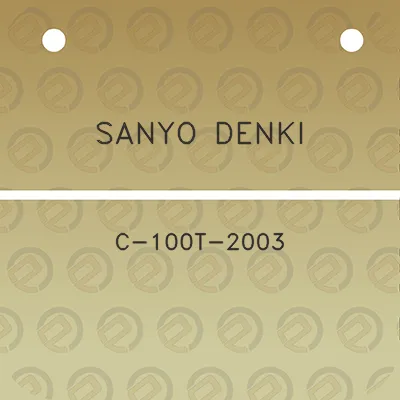 sanyo-denki-c-100t-2003