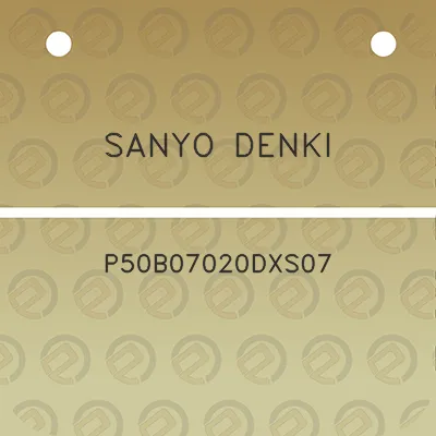 sanyo-denki-p50b07020dxs07