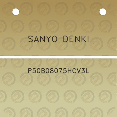 sanyo-denki-p50b08075hcv3l