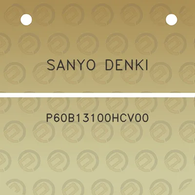 sanyo-denki-p60b13100hcv00