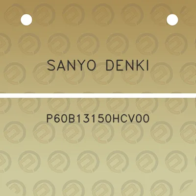 sanyo-denki-p60b13150hcv00