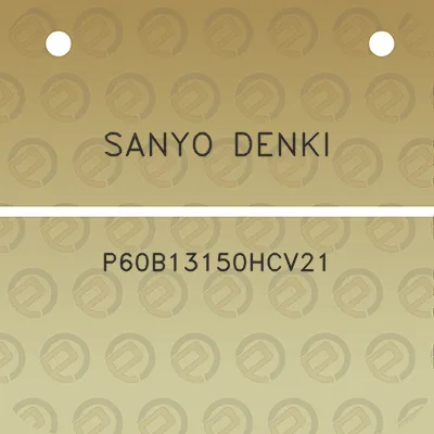 sanyo-denki-p60b13150hcv21