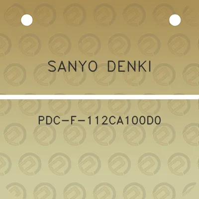 sanyo-denki-pdc-f-112ca100d0