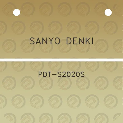 sanyo-denki-pdt-s2020s