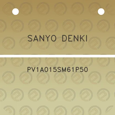 sanyo-denki-pv1a015sm61p50