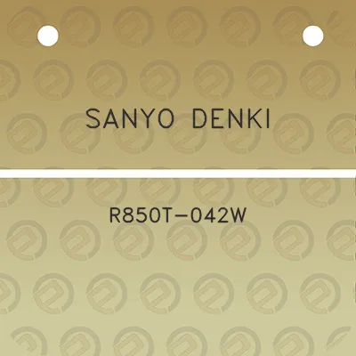 sanyo-denki-r850t-042w