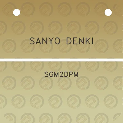 sanyo-denki-sgm2dpm