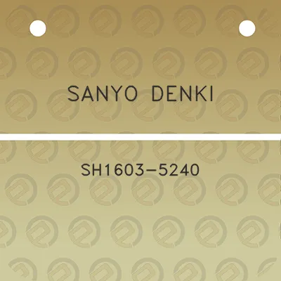 sanyo-denki-sh1603-5240