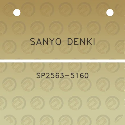 sanyo-denki-sp2563-5160