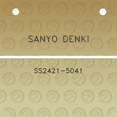 sanyo-denki-ss2421-5041