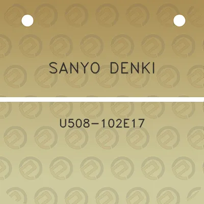 sanyo-denki-u508-102e17