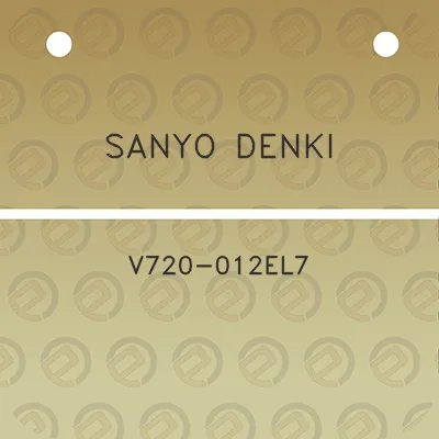 sanyo-denki-v720-012el7