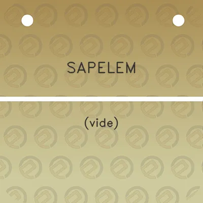 sapelem-vide