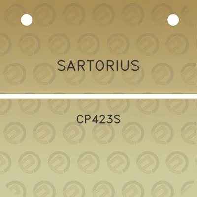 sartorius-cp423s