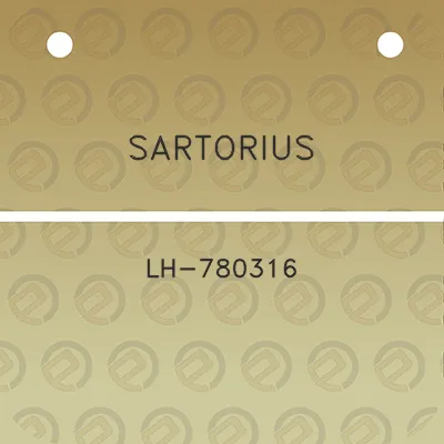 sartorius-lh-780316