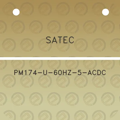 satec-pm174-u-60hz-5-acdc