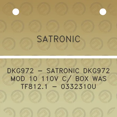 satronic-dkg972-satronic-dkg972-mod-10-110v-c-box-was-tf8121-0332310u