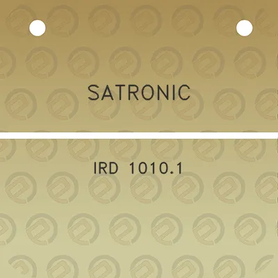 satronic-ird-10101